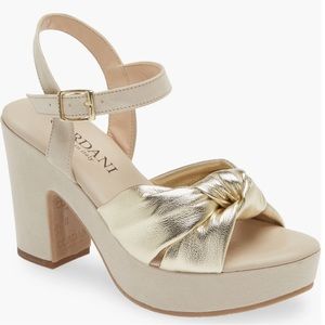 Cordani Lola Knotted Platform Sandal/Heel